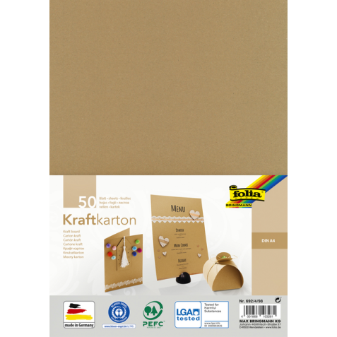 Kraftpapier Folia A4 230gr 50 vel