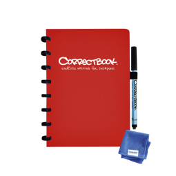 Notitieboek Correctbook A5 lijn 40blz horizon red