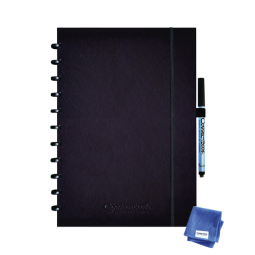 GB_Correctbook cahier réutilisable A4 ligné, bleu