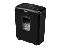 Fellowes powershred 6m paper shredder micro-cut shredding black