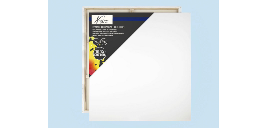 Nassau Fine Art cotton canvas 30x30cm 100% cotton