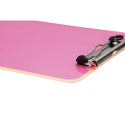 Klembord MAUL A4 staand transparant PS neon roze