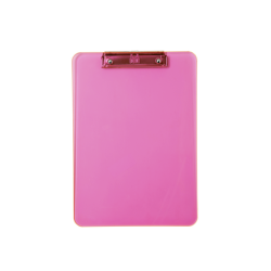 Porte-bloc MAUL A4 portrait transparent rose