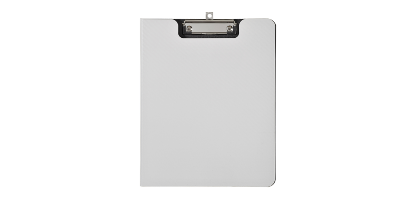 MAULflexx A4 Portrait Clipboard with Flap PP White