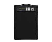 Porte-bloc MAUL A4 portrait + calculatrice noir