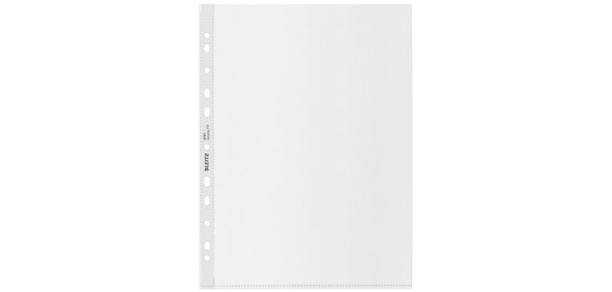 Leitz Recycle Sleeve A4 11 Holes PP 0.10mm Transparent 25 Pieces
