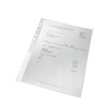 Pochette Leitz Recycle A4 11 perforations PP 0,10mm transparent