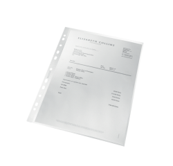 Leitz Recycle pochette perforée, ft A4, 100 microns, grainée, boîte de 25 pièces