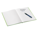 Notitieboek Leitz WOW A5 160blz 90gr lijn groen