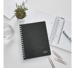 Cahier de notes Leitz WOW A5 ligné spirale PP noir