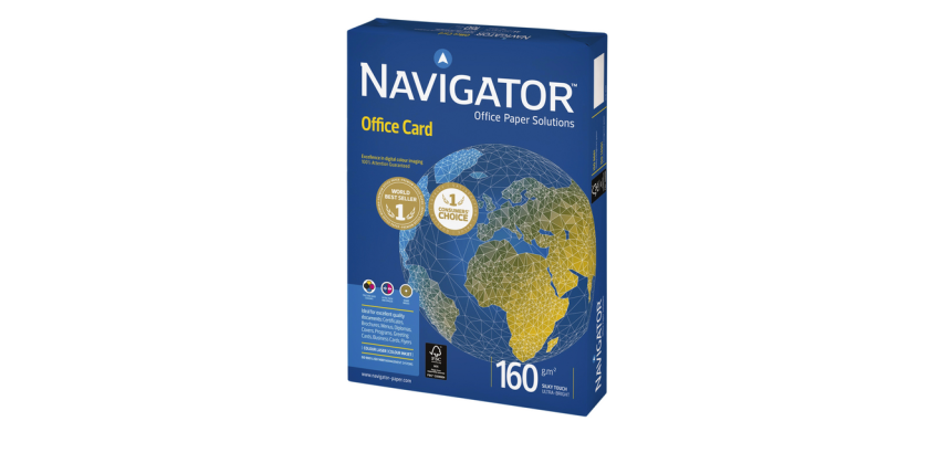 Papier copieur Navigator Office Card A4 160g blanc 250 feuilles