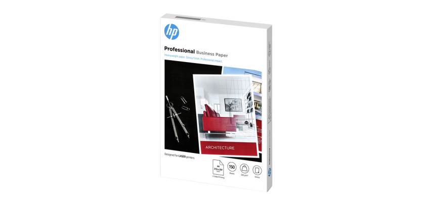 HP Laser-Fotopapier 7MV83A A4 200g glänzend weiß 150 Blatt