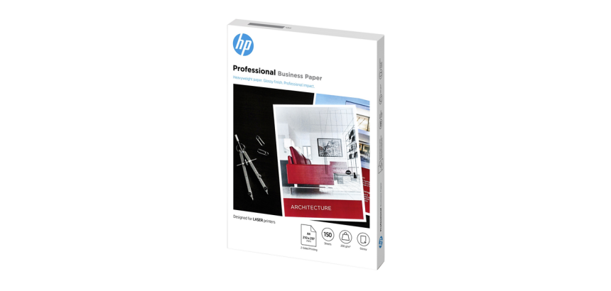 Papier photo laser HP 7MV83A A4 200g brillant blanc 150 feuilles
