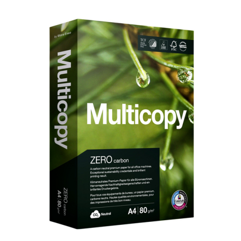 Kopieerpapier Multicopy Zero A4 80gr wit 500vel