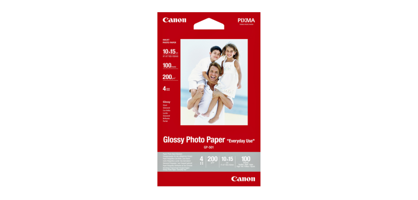 Inkjetpapier Canon GP-501 10x15cm 200gr glans 100 vel