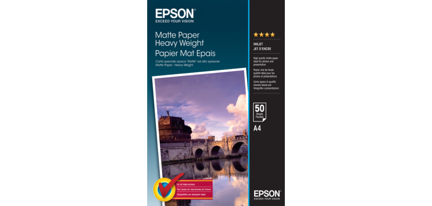 Inkjetpapier Epson S041256 A4 mat 167gr 50 vel