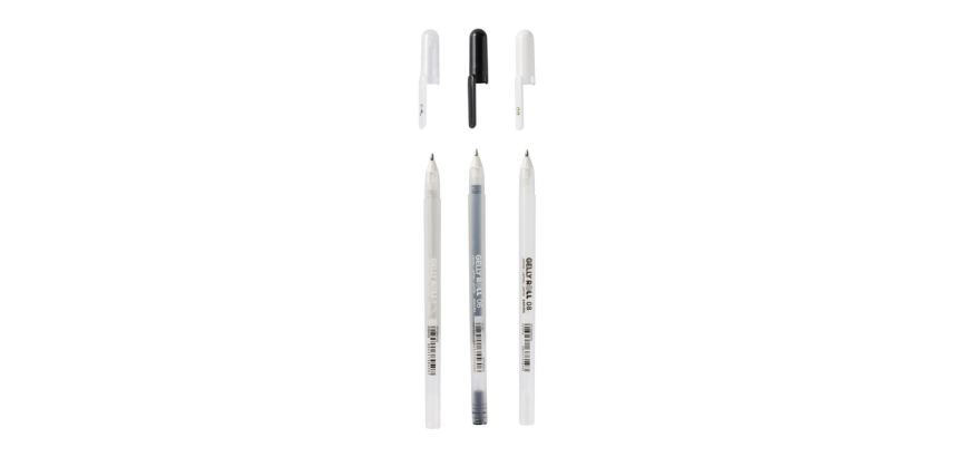 Roller Gel Sakura Gelly Roll  Metallic set 3 couleurs