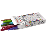 Pentel Sign Brush Pen SES15C Pastel Assorted 12 Pieces