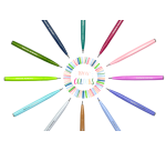 Pentel Sign Brush Pen SES15C Pastel Assorted 12 Pieces