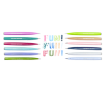 Pentel Sign Brush Pen SES15C Pastel Assorted 12 Pieces