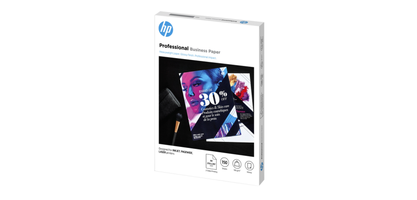 Papier photo laser HP 3VK91A 180g brillant blanc 150 feuilles