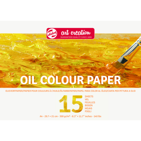 Papier peinture à l'huile Talens Art Creation A4 15 feuilles 300g