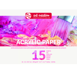 Papier peinture acrylique Talens Art Creation A4 15 feuilles 290g