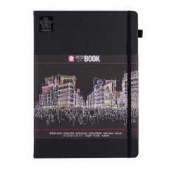 Carnet de croquis Sakura 210x297mm 140g 80 feuilles noires