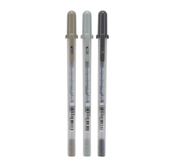 Stylo gel Sakura Gelly Roll Moonlight 06 Urban set 3 couleurs