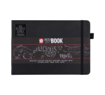 Schetsboek Sakura 80 zwarte vellen 140gr 210x148mm zwart