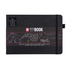 Carnet de croquis Sakura 210x148mm 140g 80 feuilles noires