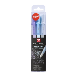 Stylo gel Sakura Gelly Roll Moonlight 06 Calme set 3 couleurs