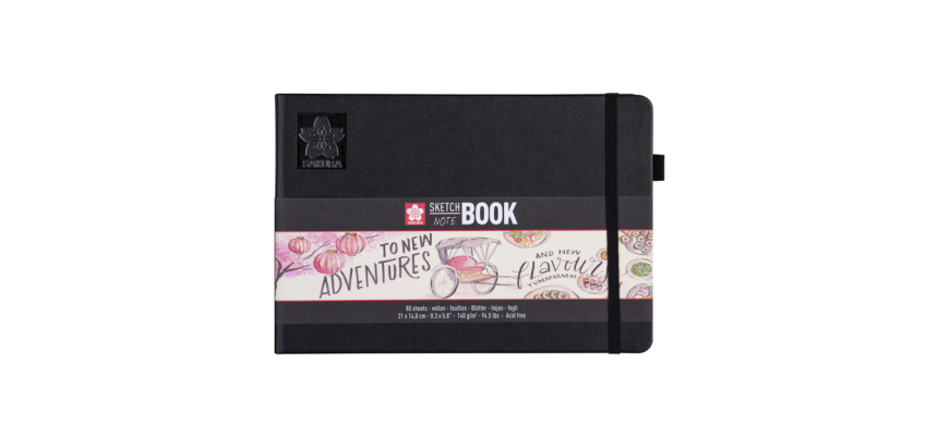 Carnet de croquis Sakura 210x148mm 140g 80 feuilles blanches