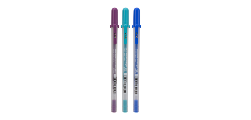 Roller Gel Sakura Gelly Roll Moonlight 06 Galaxy set 3 couleurs