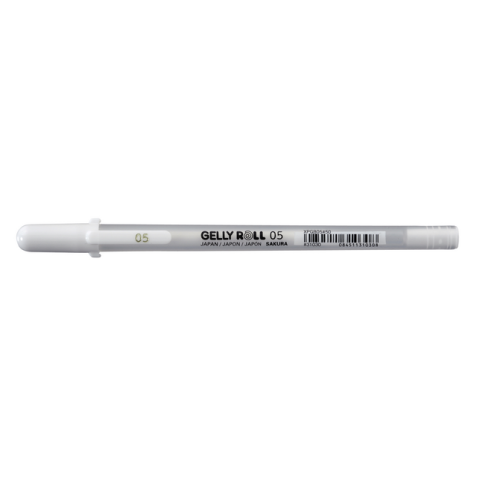 Gelschrijver Sakura Gelly Roll Basic 05 0.3mm wit