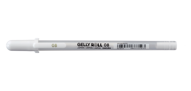 Roller gel Sakura Gelly Roll Classic 08 blanc
