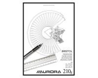 Bloc à dessin Aurora A4 20 feuilles 210g papier Bristol