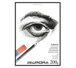 Bloc à dessin Aurora A4 20 feuilles 200g papier Grain