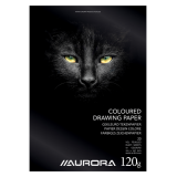 Tekenblok Aurora A4 20 vel 120 gram gekleurd tekenpapier