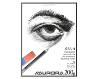 Bloc à dessin Aurora 27x36cm 20 feuilles 200g papier Grain