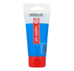 Peinture acrylique Talens Art Creation 572 Cyan primaire tube 75ml