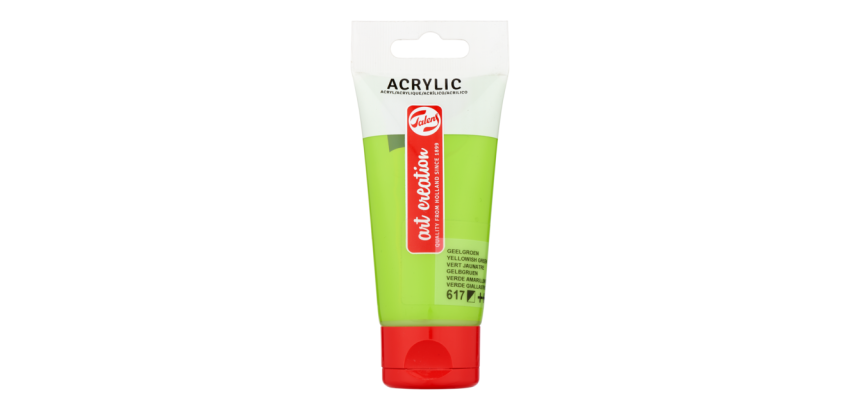 Peinture acrylique Talens Art Creation 617 Vert jaunâtre tube 75ml