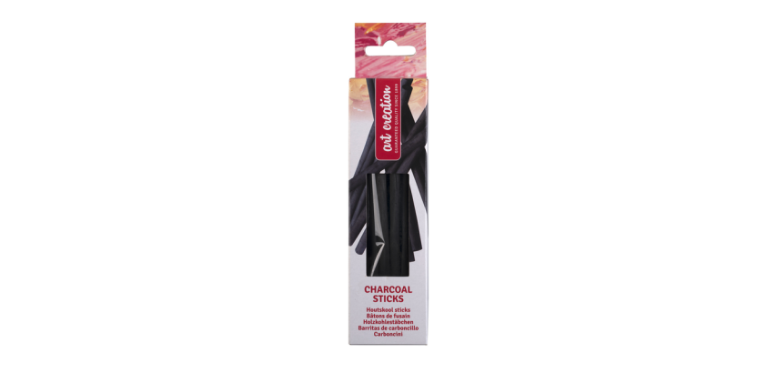 Talens Art Creation Charcoal 14cm set 10 black sticks