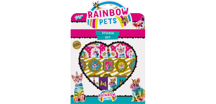 Totum Sticker Set Rainbow Pets