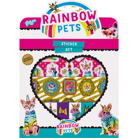 Autocollants Totum Set Rainbow Pets