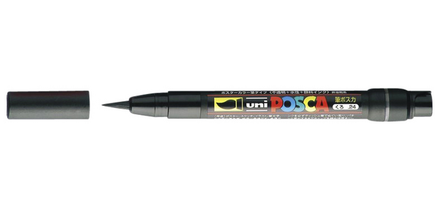 Posca Pinselstift PCF350 1-10mm schwarz