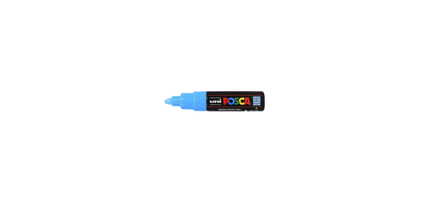 Marqueur peinture Posca PC7M Large bleu clair