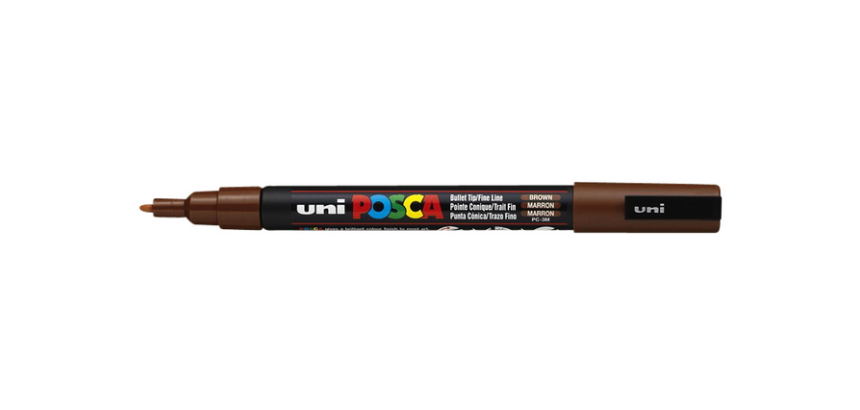 Posca Paint Marker PC3M Fine Brown