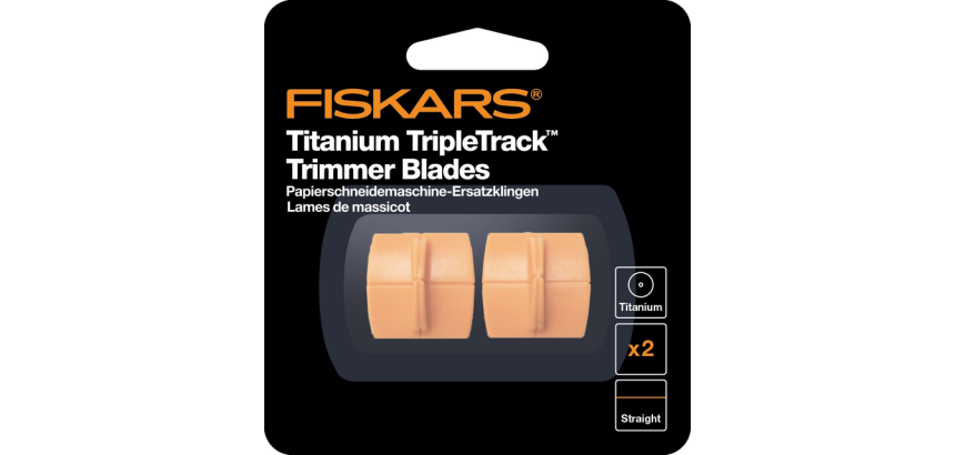 Lame de réserve Fiskars Triple Track Titanium set 2 pièces orange
