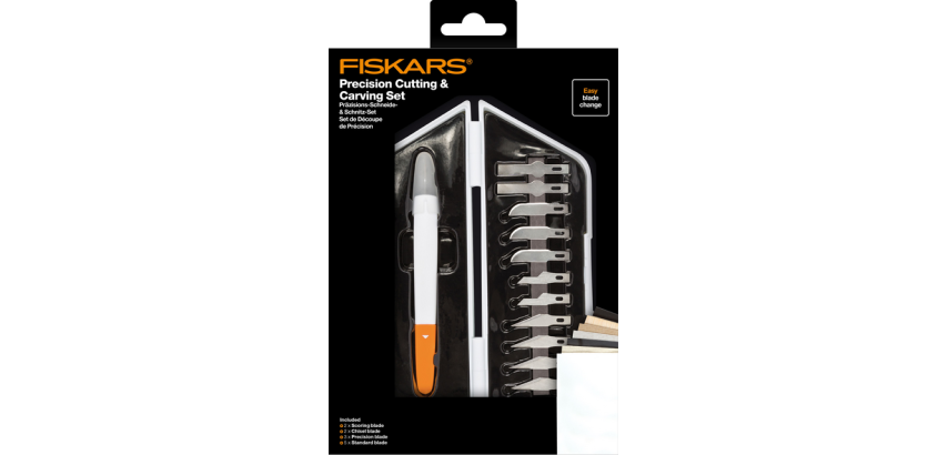 Fiskars Medium Duty Precision Blade Set of 12 Blades White